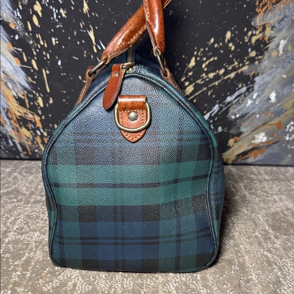 Polo by Ralph Lauren Tartan Blackwatch Boston with Leather Trim - Picture 5 of 13